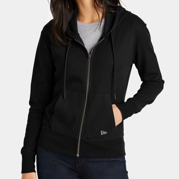 Women's Thermal Full Zip Hoodie Thumbnail