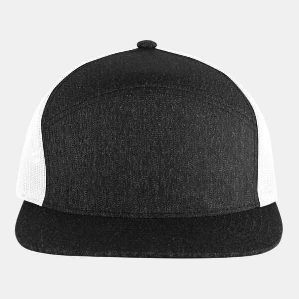 Heather 6-Panel Arch Trucker Snapback Cap Thumbnail