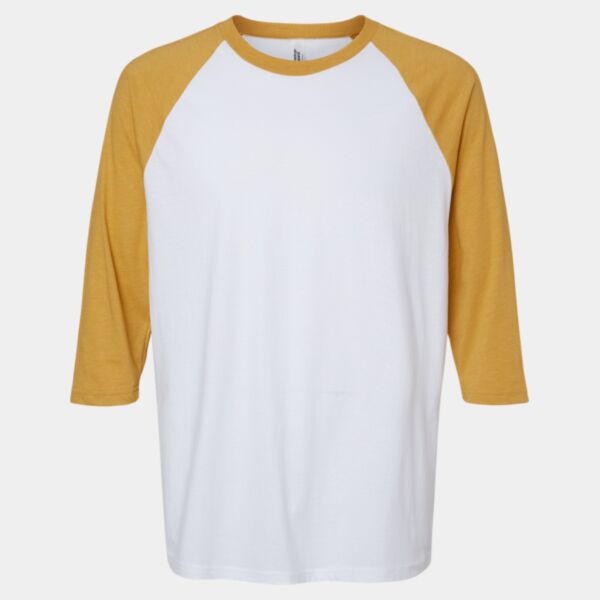 Unisex CVC Three-Quarter Sleeve Tee Thumbnail
