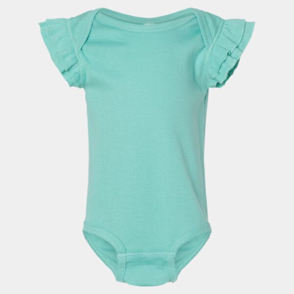 Infant Flutter Sleeve Baby Rib Bodysuit Thumbnail