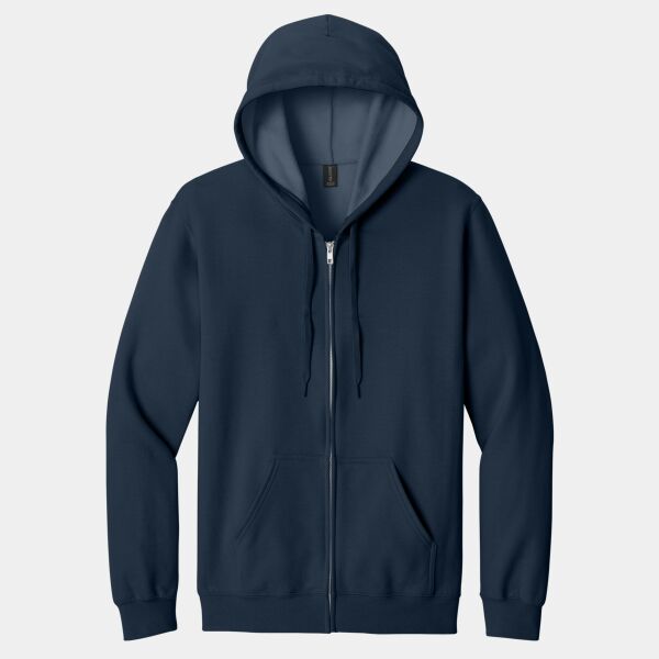 Softstyle ® Midweight Fleece Full Zip Hooded Sweatshirt Thumbnail