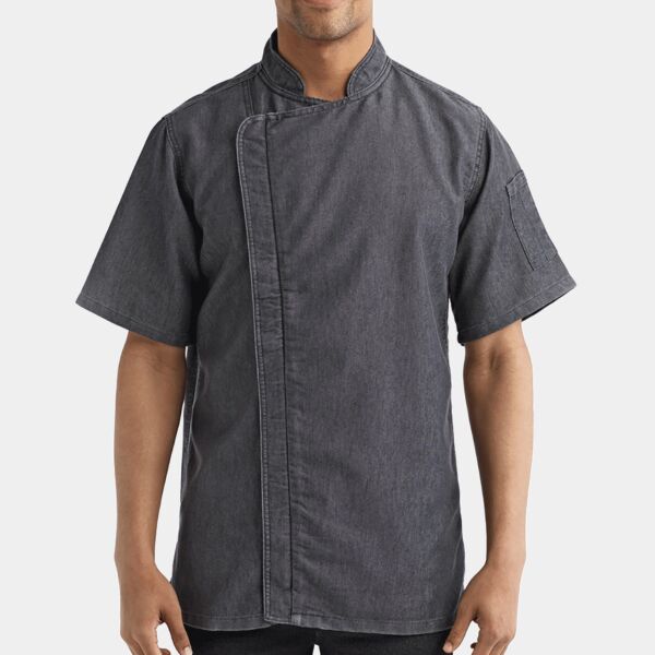 Unisex Zip-Close Short Sleeve Chef's Coat Thumbnail