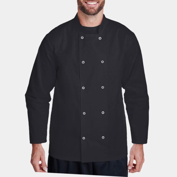 Unisex Ten Studded Front Chef Coat Thumbnail