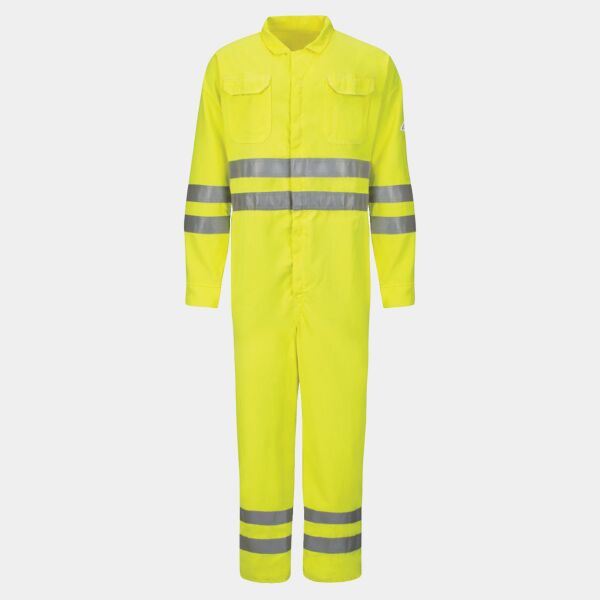 Men's Tall Hi-Vis Deluxe Coverall with Reflective Trim - CoolTouch® 2 - 7 oz. Thumbnail