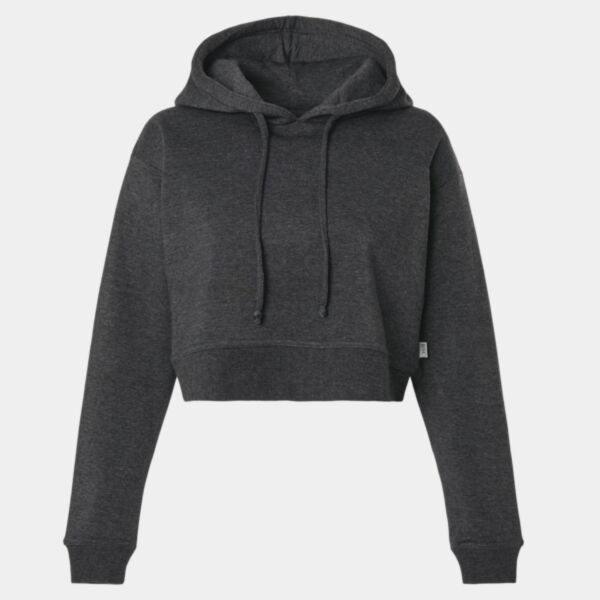 Women's Cropped Fleece Hooded Sweatshirt Thumbnail
