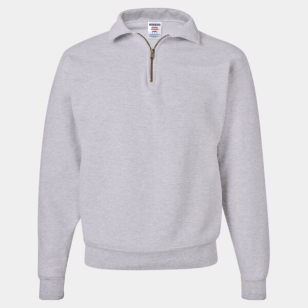 Unisex Super Sweats NuBlend® Quarter-Zip Cadet Collar Sweatshirt Thumbnail