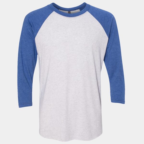 Unisex Triblend Three-Quarter Raglan T-Shirt Thumbnail