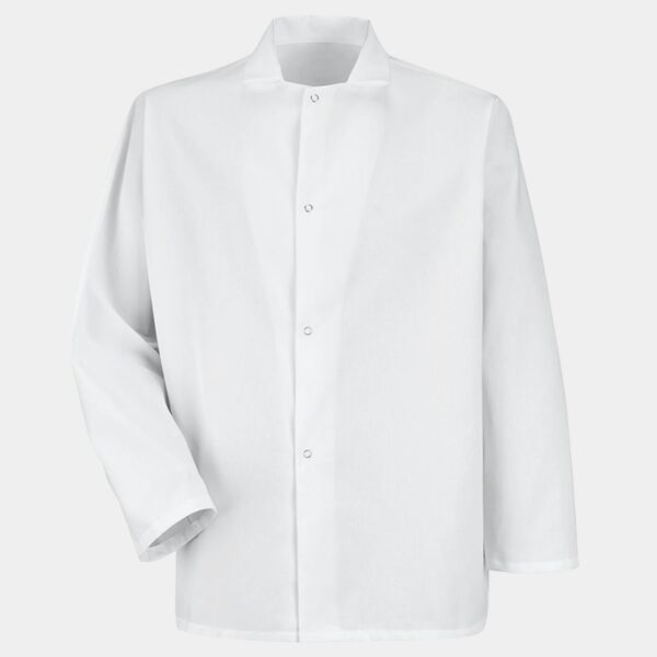 Men's Gripper-Front Short Butcher Coat Thumbnail