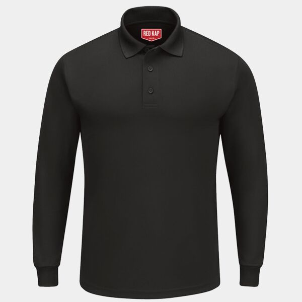 Men's Long Sleeve Performance Knit Polo Thumbnail