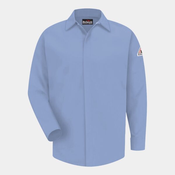 Men's Tall Concealed-Gripper Pocketless Work Shirt Thumbnail