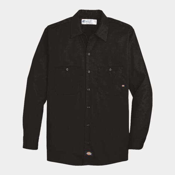 Men's Tall Industrial Cotton Long Sleeve Work Shirt Thumbnail