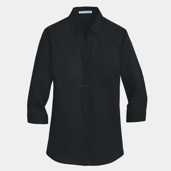 Merit Prep - Women's 3/4 Sleeve SuperPro Twill Shirt Thumbnail