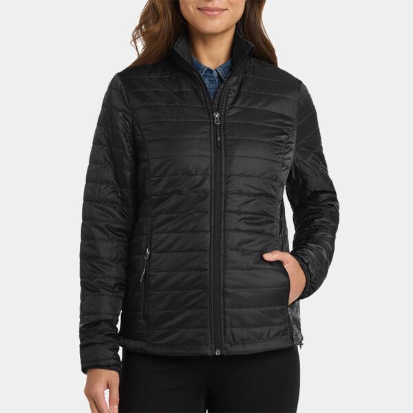 Merit Prep - Ladies Packable Puffy Jacket Thumbnail
