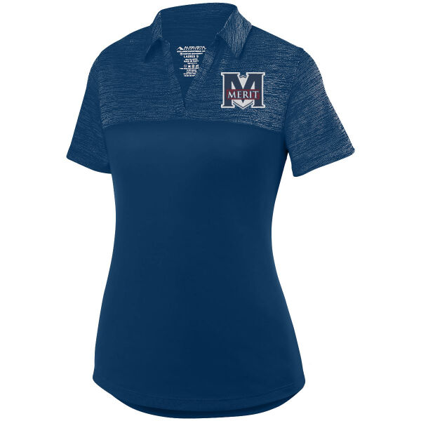 Merit Prep - Ladies Shadow Tonal Heather Polo Thumbnail