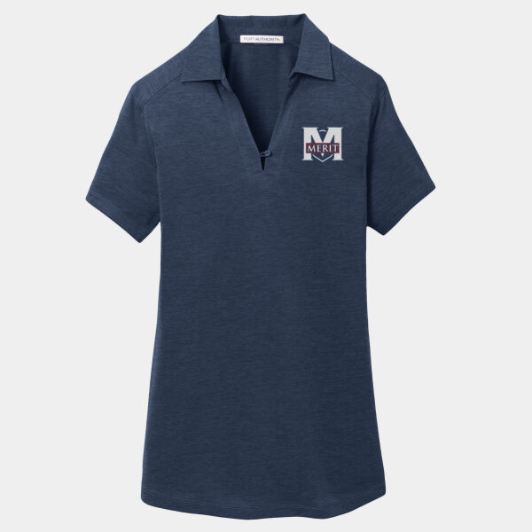 Merit Prep - Women's Digi Heather Performance Polo Thumbnail