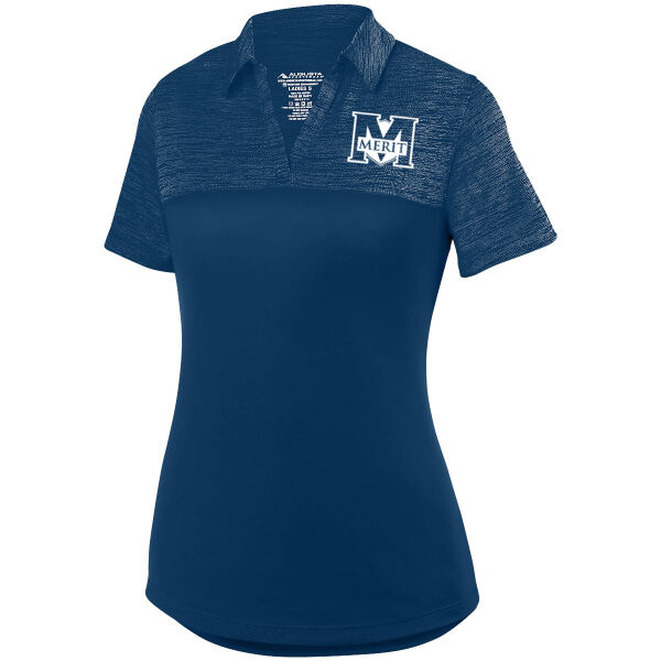 Merit Prep - Ladies Shadow Tonal Heather Polo Thumbnail
