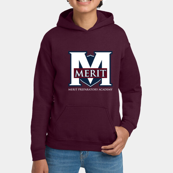 Merit Prep - Youth Heavy Blend Hooded Sweatshirt Thumbnail